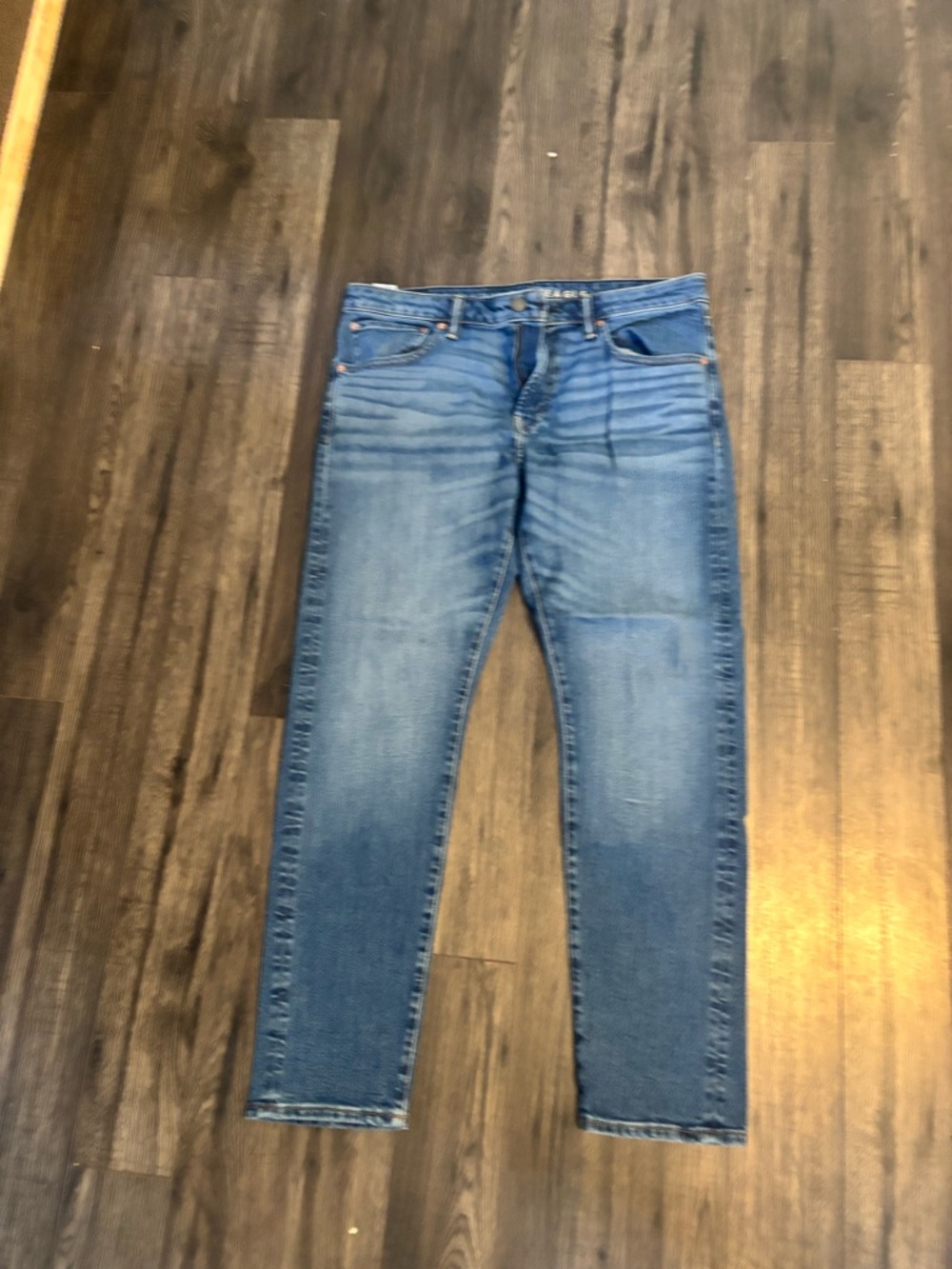American Eagle Outfitters Slim Stretch Jeans in Light Blue Wash